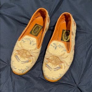 Larkspur Collection Needlepoint Shoes sz 7